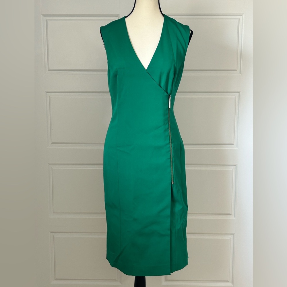 LK Bennett Green Midi Dress